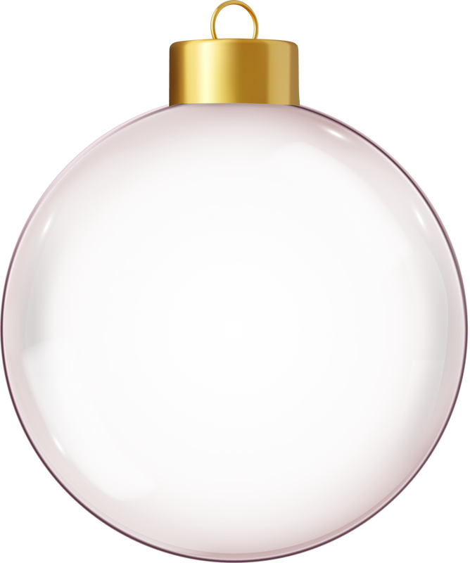 3d Realistic hanging glass christmas balls